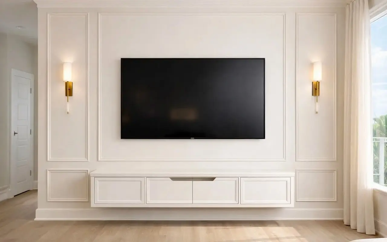 Classic Trim Wall media wall design