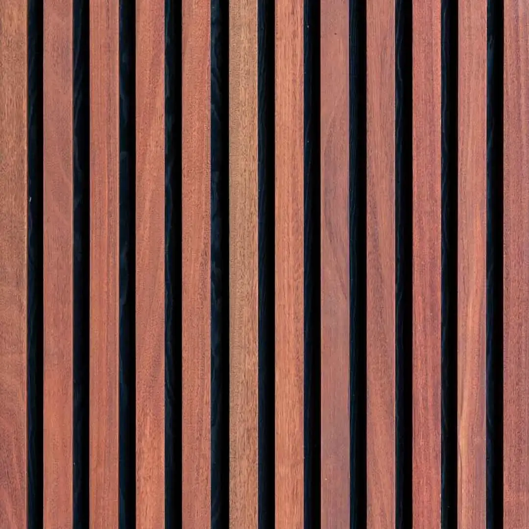 Rock Walnut slat wall finish