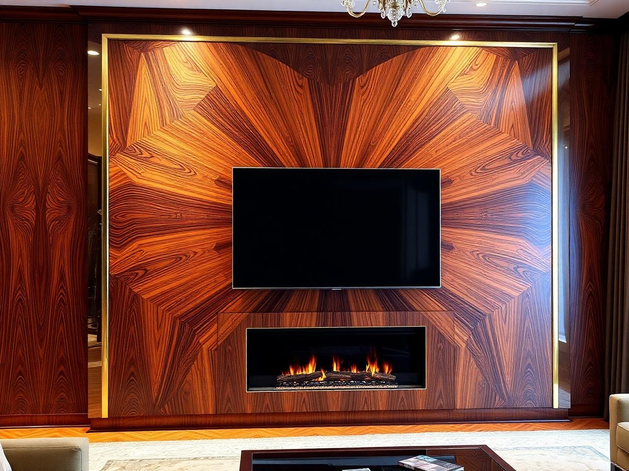 Art deco media wall example 2
