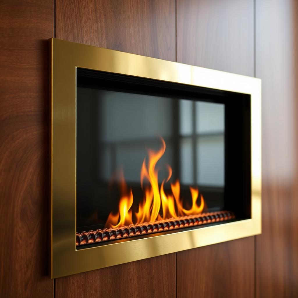 Integrated Electric Fireplace: