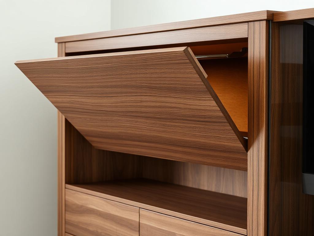 Flip-Down Cabinet Door