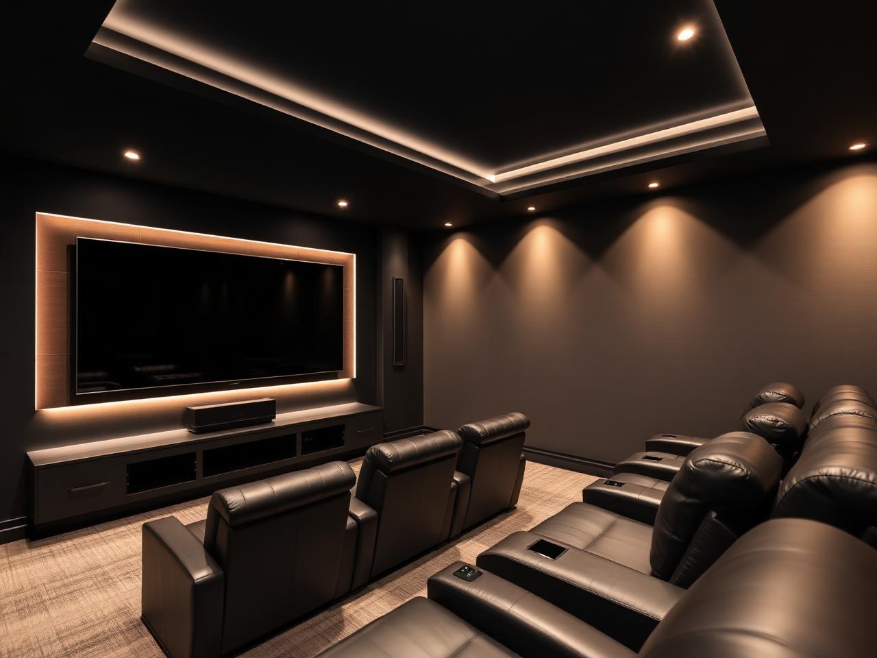 Cinema media wall example 1