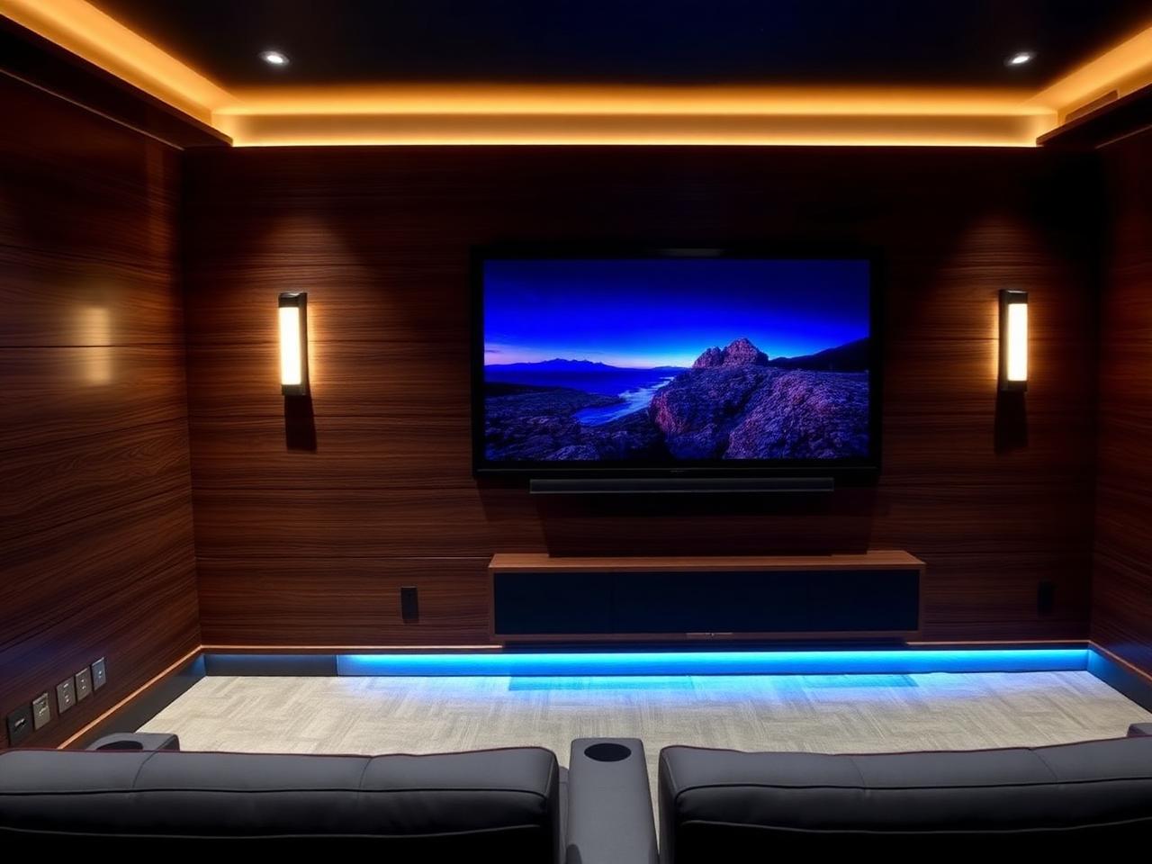Cinema media wall example 3