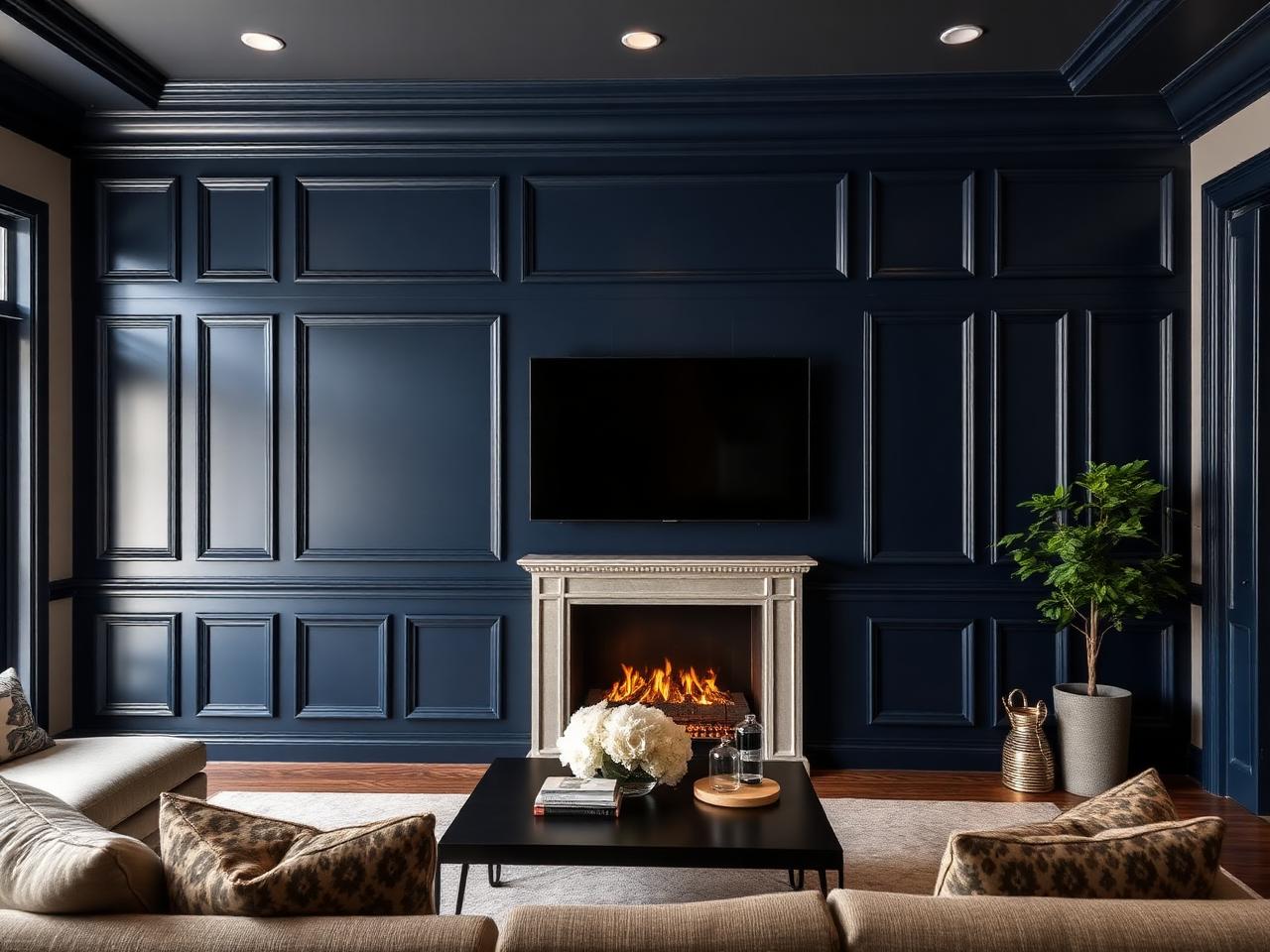 Classic trim media wall example 2