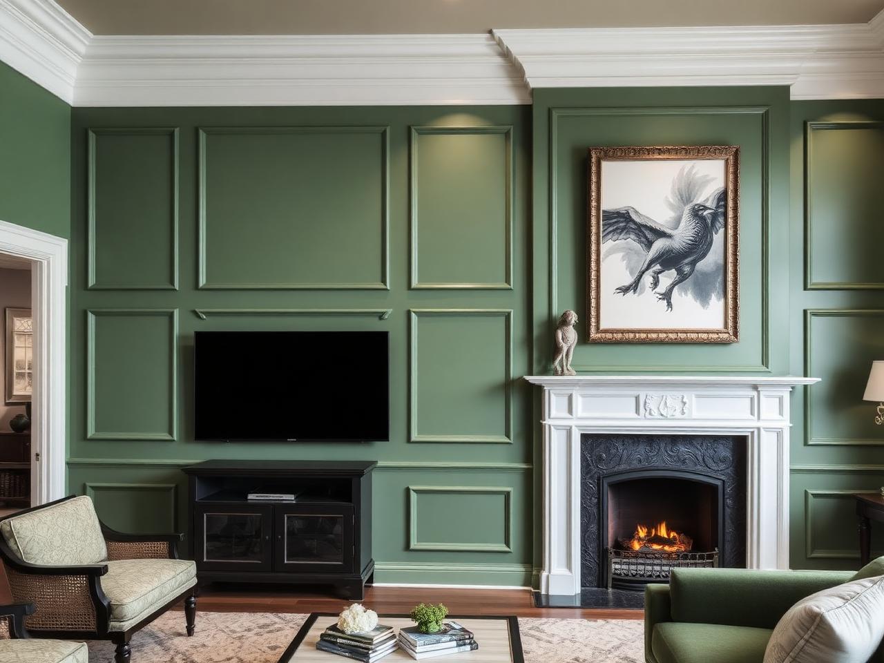 Classic trim media wall example 4