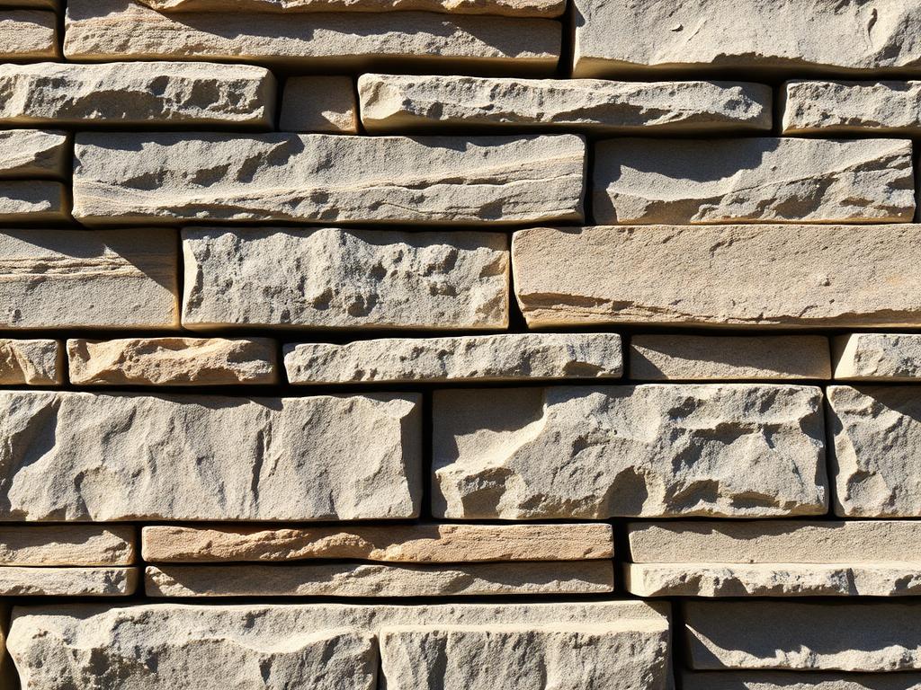 Natural Stone Ledger finish sample for media walls