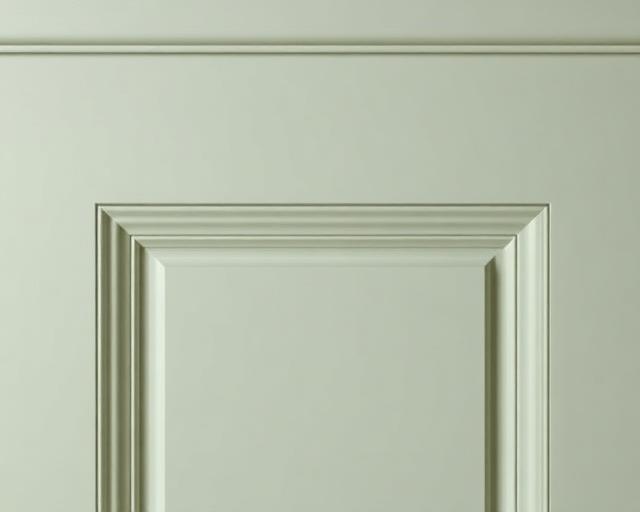 Monochromatic classic trim wall finish