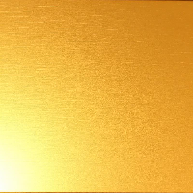 Warm Gold luxury media wall finish
