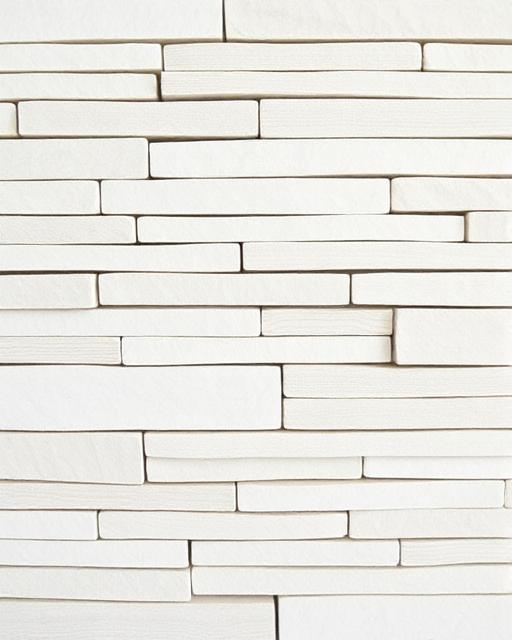 Ash White stone ledger wall finish