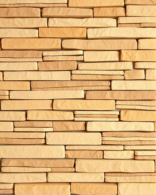 Gold Sand Stone stone ledger wall finish