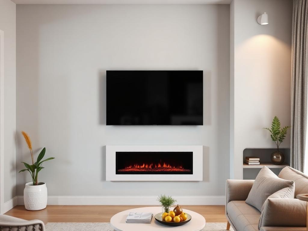 50" Linear Insert in a 8–10 ft wall room