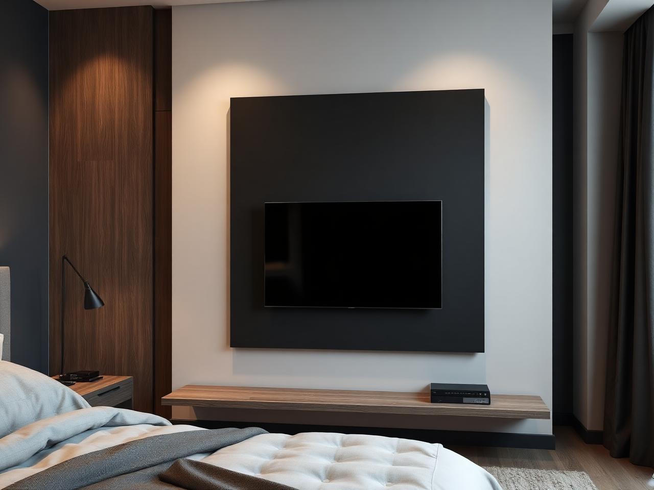 Floating TV panel example 5