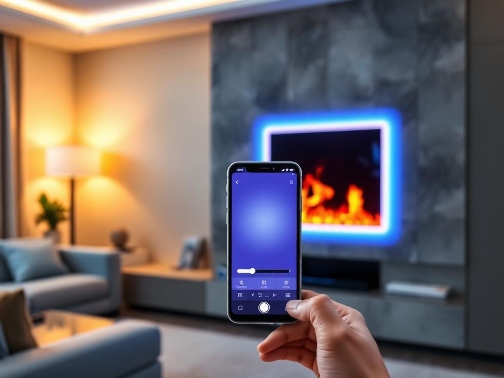 Smart Fireplace with App Control