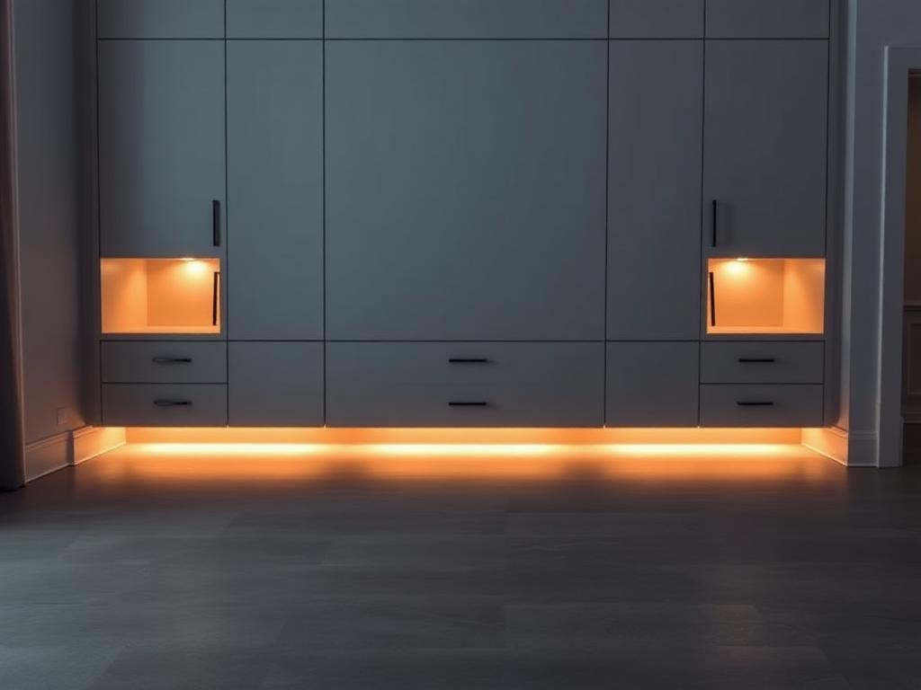Floor-Level Toe-Kick on a custom media wall