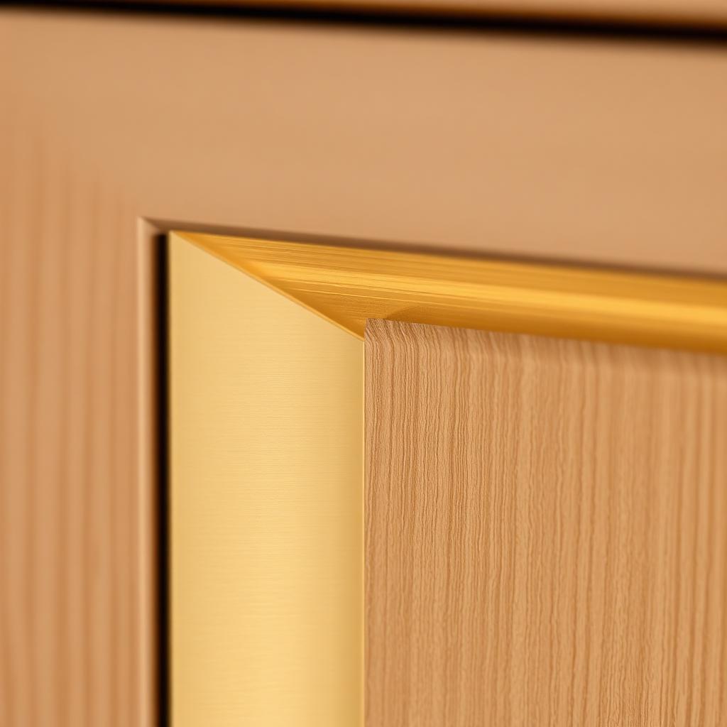 Brushed Brass & Metal Inlays: