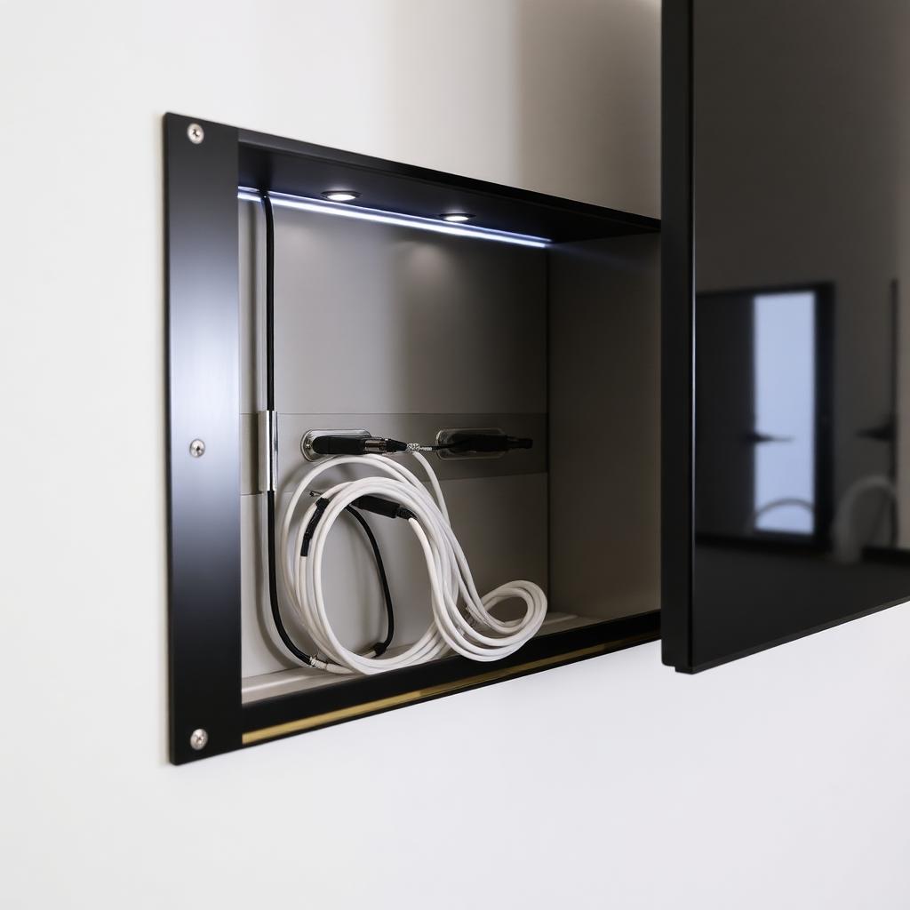 Concealed Cable Management: