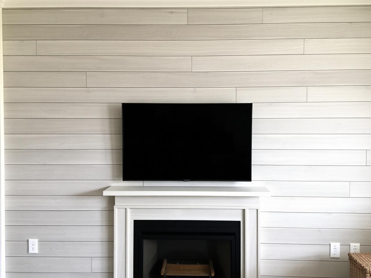 Shiplap coastal media wall example 2