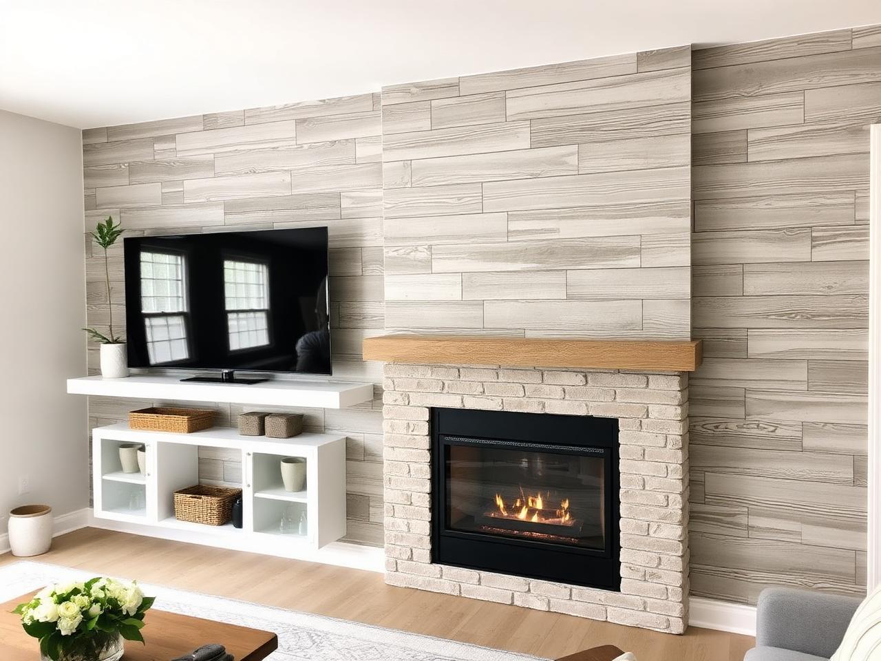 Shiplap coastal media wall example 6